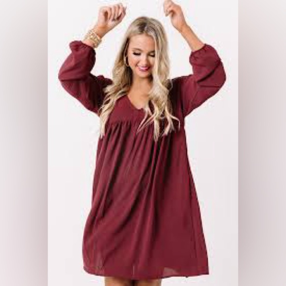 Maroon dress